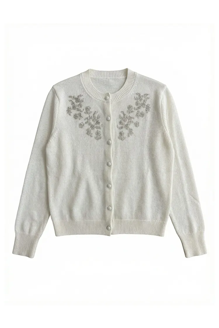Sweater Cardigan Button-Down Wanita