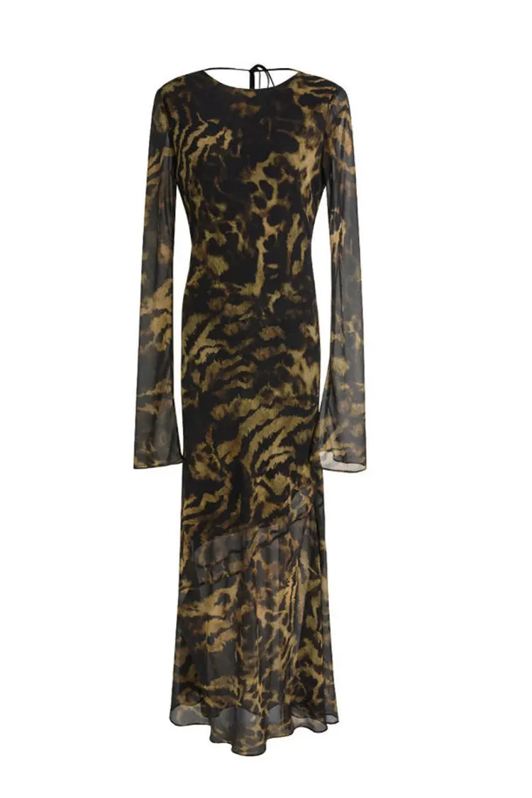 Pakaian Bercetak Leopard Wanita